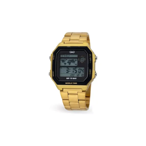 Reloj digital Q&Q M196J008Y dorado - Diseño moderno y elegante
