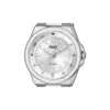 Diseño elegante y resistente del reloj Q&Q plateado Q09A006PY.