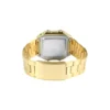 Reloj digital Q&Q M196J008Y dorado - Vista trasera con cierre de seguridad
